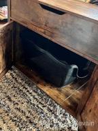 img 1 attached to Stylish And Functional IRONCK Litter Box Enclosure With Storage And Wheels - The Perfect Cat Washroom Furniture Solution! review by Steven Latham