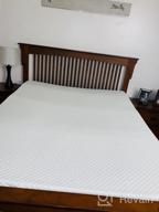 img 1 attached to Queen Size Memory Foam Mattress Topper - Cooling Ventilated Design With Gel Infused 3 Inch Ultra Plush Bamboo Cover review by Chris Graves