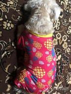 img 1 attached to ❤️ KYEESE Valentine's Day Dog Pajamas: Pink Heart Patterned PJs for Small Dogs - Soft, Stretchable Velvet Onesie for Holiday Comfort review by Daniel Casper