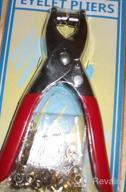 img 1 attached to EZthings® Eyelet Setting Pliers For Leather Arts Plus 100 Eyelets review by Angie Johnson