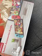 img 1 attached to Switch OLED Accessories Bundle - InnoAura 20 In 1 Kit: Wrist Straps, Carry Case, Joycon Charging Dock & More! review by Pressure Cook