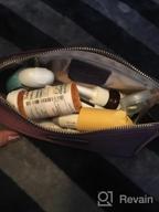 img 1 attached to Grey CHICECO Cosmetic Pouch Clutch - Handy Makeup Bag For On-The-Go Glamour! review by Nick Palacio