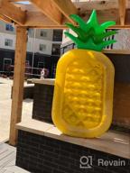 img 1 attached to Jasonwell Giant Pineapple Pool Float: Perfect For Summer Beach Parties! review by Dale Emmel