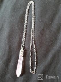 img 7 attached to 💖 Authentic Pink Crystal Reiki Hexagonal Healing Pendant | Sweater Necklace with Stainless Steel Chain