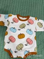 img 1 attached to Pumpkin Patch Cutie: Adorable Unisex Halloween Sweatshirt Romper With Extra-Long Sleeves And Onesie Design | Perfect Fall Baby Clothes review by Anil Campbell