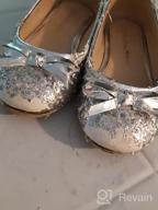 img 1 attached to Doll Maker Glitter Flat FBA173032B 12 Silver Girls' Shoes review by Stephanie Davis