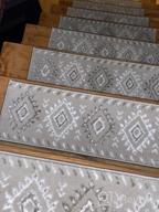 img 1 attached to Stylish & Safe: Sussexhome Carpet Stair Treads For Wooden Steps - 4-Pack Of Self-Adhesive, Pet & Kid-Friendly Indoor Treads To Prevent Slipping review by Chris Pollreisz