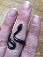 img 1 attached to 🐍 Gold Snake Ring for Men and Women: Gothic Silver Snake Rings - Adjustable Vintage Ring for Men (Eboy) review by Caleb Olsen