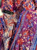 img 1 attached to Bohemian Flair: ZESICA'S Floral Print Mini Dress For Women'S Summer Wardrobe review by Elizabeth Fuentes