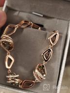 img 1 attached to Leafael Wish Stone Link Charm Bracelet: Birthstone Crystals, Rose Gold Plated or Silver-Tone - Premium 7"+2" Jewelry review by John Wells
