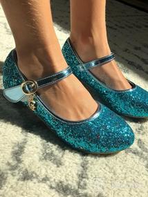 img 6 attached to 👑 Stunning Sparkly Princess Toddler Girls' Wedding Shoes and Flats