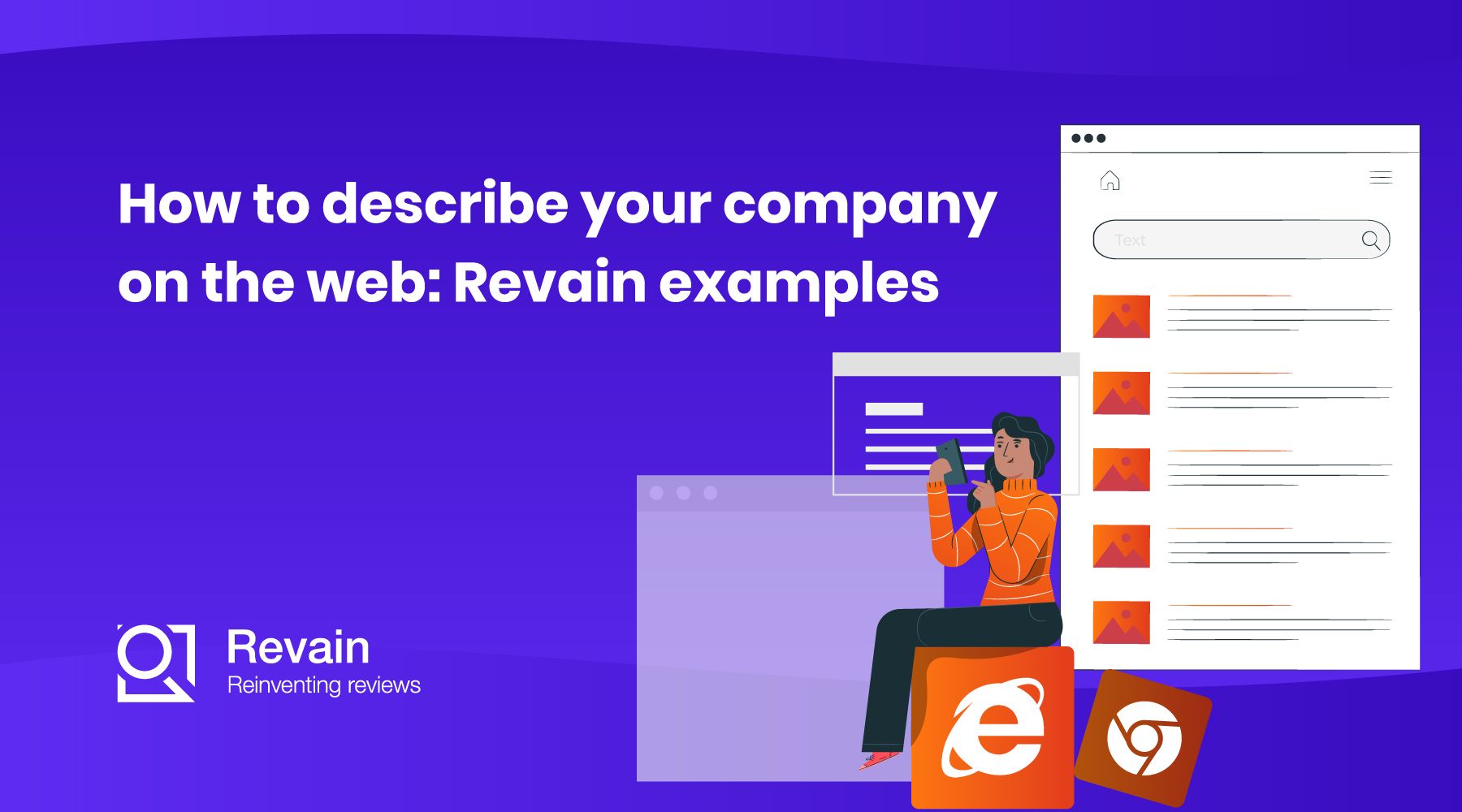 Article How to describe your company on the web: Revain examples