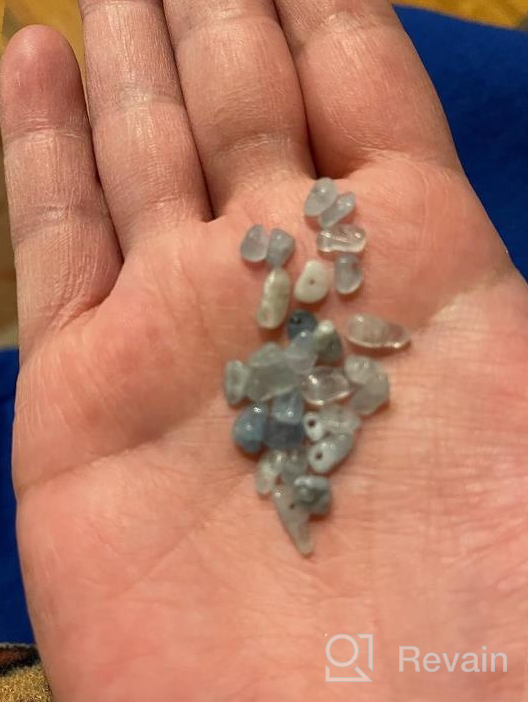 img 1 attached to Complete 7 Chakras Mini Natural Chip Stone Bead Kit For DIY Jewelry-Making With 420 PCS Irregular Gemstones - 7 Color Crystal, 3-5Mm review by Mike Slippy