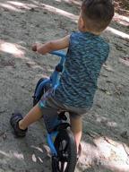 img 1 attached to JOYSTAR 10"/12" Kids Balance Bike For Girls & Boys, Ages 18 Months To 5 Years, Toddler Balance Bike With Footrest & Adjustable Seat Height, First Birthday For Child (Black Blue Green Pink) review by Jeff Clites