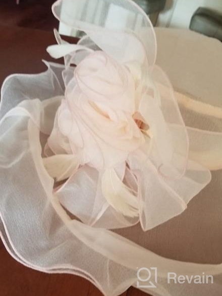 img 1 attached to Stunning Wide Brim Kentucky Derby Church Hat For Women - Perfect For Bridal Tea Parties And Weddings, In Yellow Fascinator Style review by Dan Rivera