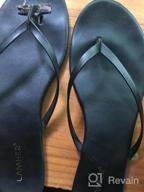 img 1 attached to 👣 LAMHER Women’s Flat Thong Flip Flops: Trendy Thin Strap Slip-On Sandals for Stylish Beach Casual Look review by Isaac Islam