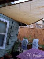 картинка 1 прикреплена к отзыву SUNLAX 12'x12'x12' Grey Triangle Sun Shade Sail - Outdoor Patio 🌞 Pergola Cover with UV Block, Canovas Canopy Shade for Sunshade Sails Covers от Blake Pudic