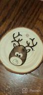 img 1 attached to 30 Pcs 3.1-3.5 Inch Fuyit Natural Wood Slices Unfinished Predrilled Wooden Circles Tree Slice With Hole For DIY Arts Craft Christmas Ornaments review by Eddie Kittylovin
