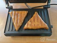 img 2 attached to Sandwich maker Kitfort KT-1609 Panini Maker, red review by Felicja Majewska ᠌