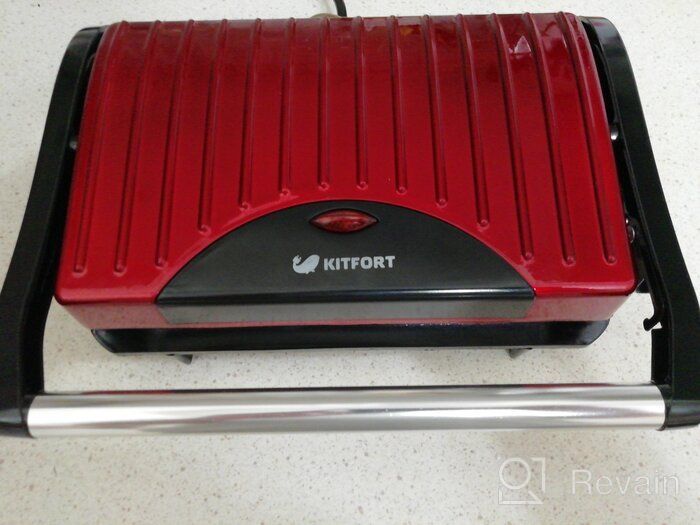 img 1 attached to Sandwich maker Kitfort KT-1609 Panini Maker, red review by Anastazja Zawadzka ᠌