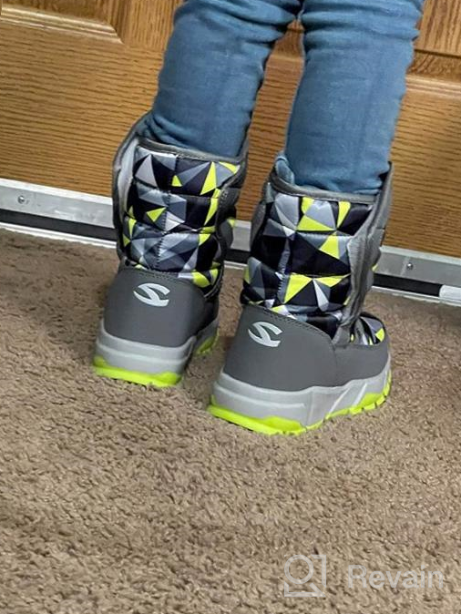 img 1 attached to 👞 KALUQI Boys' Waterproof Winter Outdoor Boots: Durable & Stylish Footwear review by Michael Maes