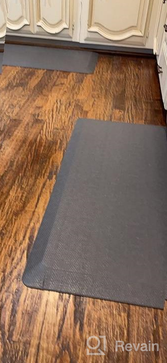 FEATOL Anti Fatigue Mat Floor Kitchen Mat, 9/10 inch Thick (20 x 39, Black)