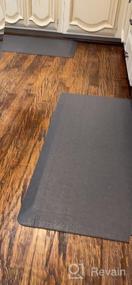 img 7 attached to FEATOL Anti-Fatigue Mat For Kitchen And Standing Desks - Foam Cushioned Comfort Mat With 9/10 Inch Thickness And 20" X 39" Size In Gray