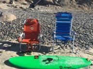 img 1 attached to Homevative Folding Backpack Beach Chair With 5 Positions, Towel Bar, Cooler Pouch, Storage Pouch, Cup Holder And Phone Holder review by Charley Prz
