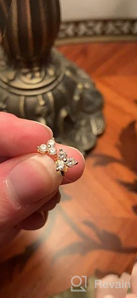 img 1 attached to Stunning Sparkly Silver Stud Earrings with CZ Stones - Perfect for Women and Girls review by Danny Kamerer