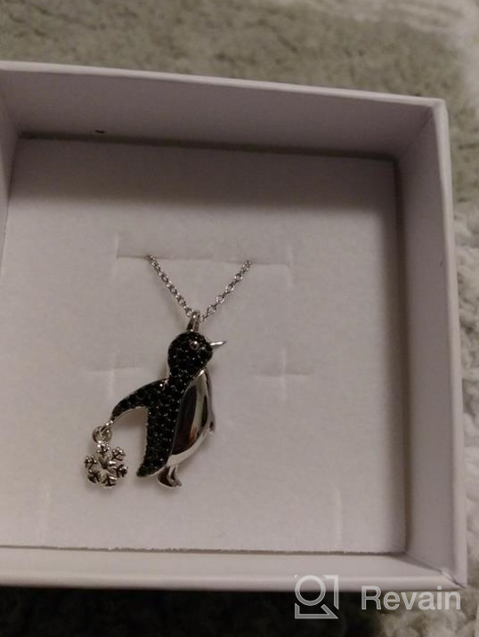 img 1 attached to 🐧 Sloth Penguin Pendant Necklace - Sterling Silver Cute Animal Jewelry for Women and Girls by YAFEINI review by Haley Sammons