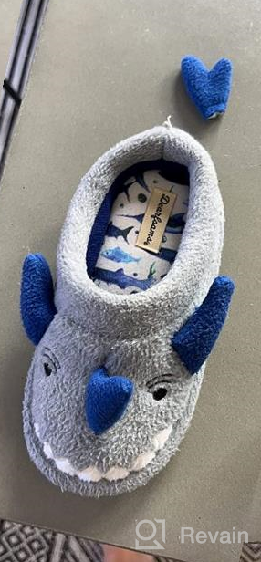 img 1 attached to 🦄 Cute and Cozy: Dearfoams Unisex Child Slipper Unicorn Boys' Shoes for Ultimate Comfort! review by Albert Bohimia