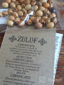 img 5 attached to Nazareth Natural Olive Wood 8Mm Rosary Beads With Zuluf Certificate - Perfect For Jewelry Making And Beyond!