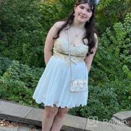 img 1 attached to Junior Gold Lace Applique Short Quinceanera Homecoming Dresses By Babyonline review by Justin Trujillo