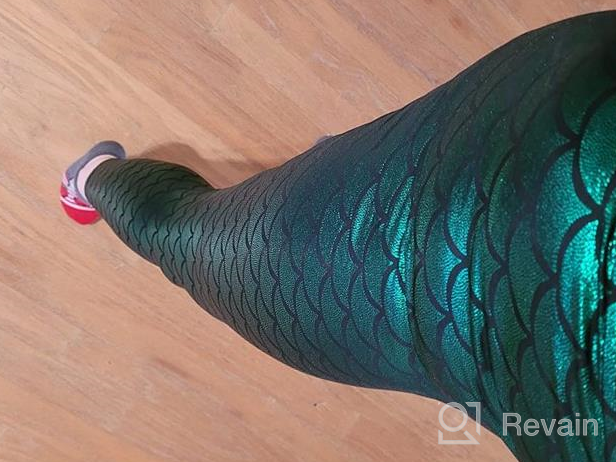 img 1 attached to Shine This Halloween With Alaroo'S Fish Scale Mermaid Leggings In S-4XL – Perfect For Women'S Pants! review by David Grajales