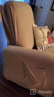 img 1 attached to TAOCOCO Stretch Recliner Sofa Covers - 8-Piece Soft Jacquard Slipcovers For Large 3-Seater Couch, Grey Furniture Protector review by Bryan Crayton