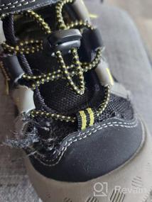 img 5 attached to Mishansha Ankle Hiking Boots: Outdoor Trekking Shoes for Boys and Girls with Hook and Loop Fasteners