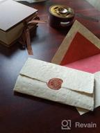 картинка 1 прикреплена к отзыву 6-частый набор печатей из восковых штампов с узорами растений: винтажные печати из эвкалипта для свадебных конвертов и приглашений от Sonya Dunn