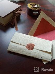 img 8 attached to 6-частый набор печатей из восковых штампов с узорами растений: винтажные печати из эвкалипта для свадебных конвертов и приглашений