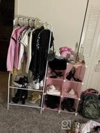 img 1 attached to White Metal Clothing Rack With Shelves And Hooks - YOUDENOVA Garment Organizer review by Jason Caldwell