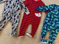 img 1 attached to Simple Joys by Carter's Baby and Toddler Boys' 3-Pack Footed Pajamas - Loose Fit & Polyester Jersey Material review by Dany Meadows