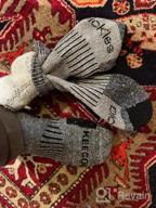 img 1 attached to Stay Warm And Cozy: KECCOW Merino Wool Crew Socks For All Season Adventures - 3 Pairs For Men And Women review by Thomas Henry