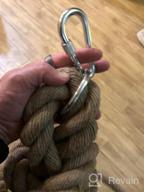 img 1 attached to Get Fit And Strong With Perantlb Outdoor Climbing Rope - Available In Multiple Lengths And 1.5'' Diameter review by Dale Sundet