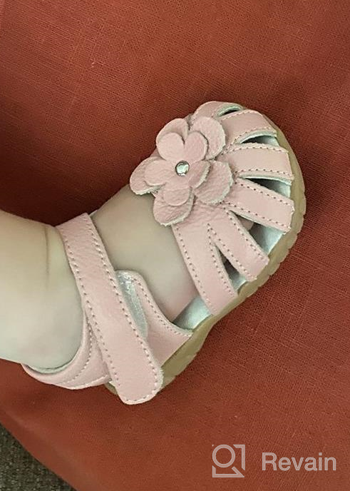 img 1 attached to Femizee Toddler Leather Sandals Butterfly Girls' School Uniforms and Shoes review by Erick Roby