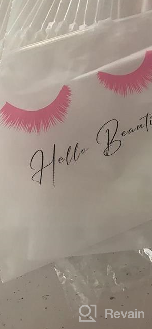 img 1 attached to Travel Smart With BRAWNA 60 Pck Reusable Makeup And Accessory Bag In Pink Lash Collection review by Victor Shepherd