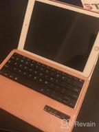 картинка 1 прикреплена к отзыву Чехол KVAGO для клавиатуры iPad 9,7 дюйма — совместим с 6th Gen 2018, 5th Gen 2017, Pro 9.7 и Air 2/Air — 7 цветов с подсветкой Беспроводная съемная клавиатура Smart Folio Case Black от Billy Mariner