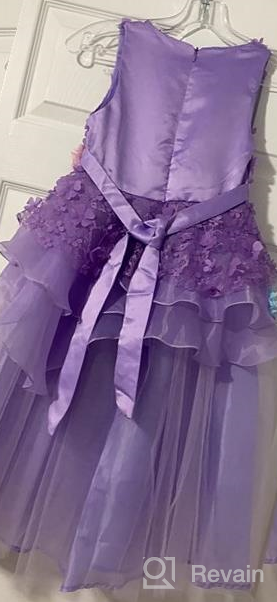 img 1 attached to Stunning NNJXD Sleeveless Princess Pageant Dresses For Little Girls With Elegant Embroidery And Prom Ball Gown Style review by Jasmine Grant