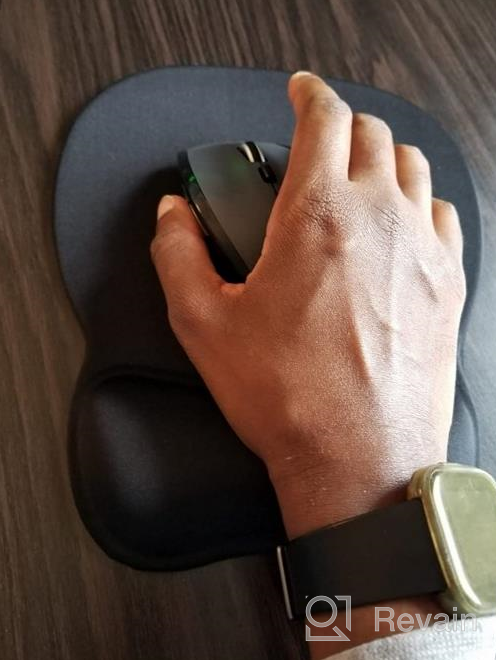 img 1 attached to Experience Pain-Free Computing With MROCO Ergonomic Mouse Pad - Gel Wrist Support, Comfortable & Stylish Design, Perfect For Office And Home Use review by John Faxon