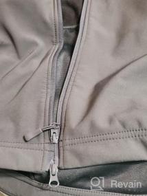 img 7 attached to CARWORNIC Мужская тактическая куртка для охоты на открытом воздухе - водонепроницаемая флисовая камуфляжная куртка Softshell для охоты и активного отдыха
