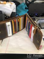 img 1 attached to 🧳 Jack&Chris Slim Leather Zipper Card Wallet MBNM026 for Credit Card Organization and Storage review by Roman Niko