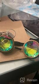 img 6 attached to Исследуйте мир стильно с очками в стиле стимпанк от UMBRELLALABORATORY с компасом, цветными линзами и окулярной лупой